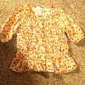 Girls little lass floral top